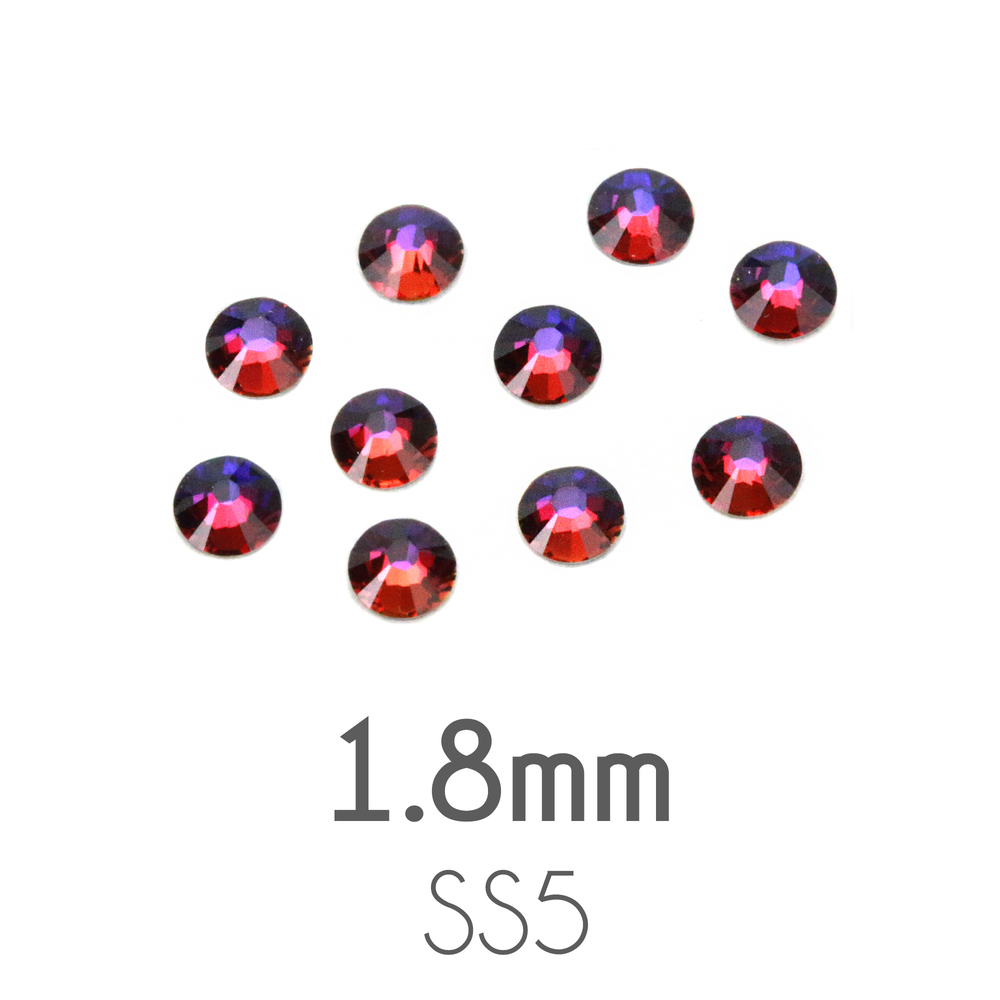 Beads & Swarovski Crystals 1.8mm Swarovski Flat Back Crystals, Crystal Volcano, Pack of 20